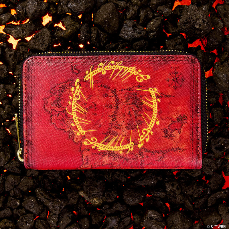 ☆Loungefly☆The Lord Of The Rings Wallet Lord of the Rings Loungefly The One Ring Glow Zip-Around Wallet